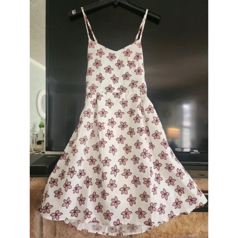 Women's Hayden medium rose, white summer dress